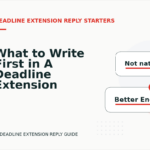 What to Write First in A Deadline Extension Reply