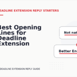 Best Opening Lines for Deadline Extension Replys