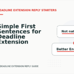 Simple First Sentences for Deadline Extension Replys