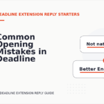 Common Opening Mistakes in Deadline Extension Replys