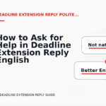 How to Ask for Help in Deadline Extension Reply English