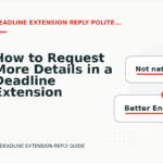 How to Request More Details in a Deadline Extension Reply