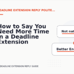 How to Say You Need More Time in a Deadline Extension Reply