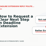 How to Request a Clear Next Step in Deadline Extension Reply English