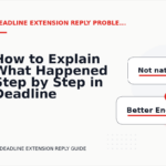 How to Explain What Happened Step by Step in Deadline Extension Reply English