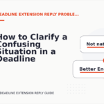 How to Clarify a Confusing Situation in a Deadline Extension Reply
