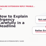 How to Explain Urgency Carefully in a Deadline Extension Reply