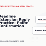 Deadline Extension Reply Practice: Polite Confirmation Examples