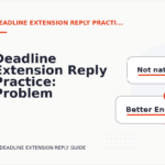 Deadline Extension Reply Practice: Problem and Solution Replies