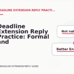 Deadline Extension Reply Practice: Formal and Friendly Versions