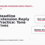 Deadline Extension Reply Practice: Tone Fixes for Real Situations