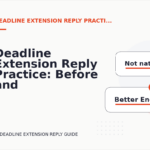 Deadline Extension Reply Practice: Before and After Corrections