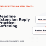 Deadline Extension Reply Practice: Softening Direct Sentences