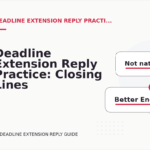 Deadline Extension Reply Practice: Closing Lines and Follow-Ups
